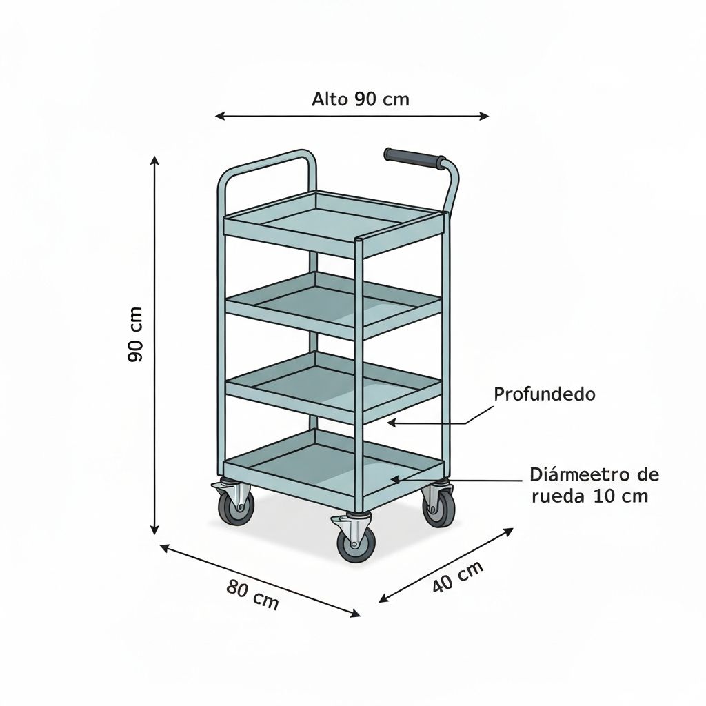 Carritos y bancadas con ruedas